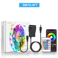 LED Strip Lights RGB 5050 LED Strips Bluetooth APP Control Color Changing DC 12V 30LEDS/M Per Meter For Bedroom Room Kitchen Bar