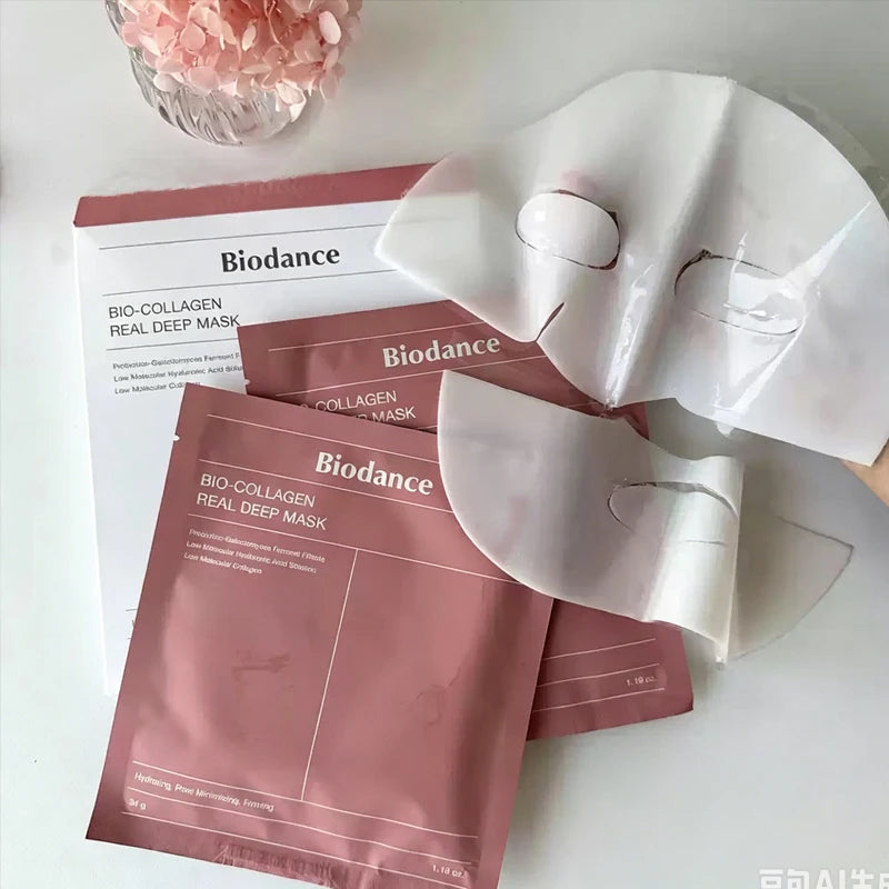 BIODANCE Bio-Collagen Hydrating Gel Mask Nighttime Moisturizing Deep Hydration Improving Elasticity Oil-control Foam Cleanser
