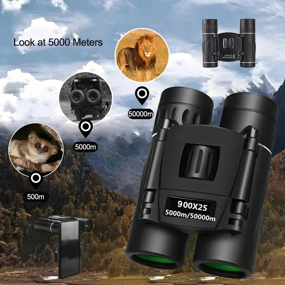 Night Vision Binoculars for Outdoor Travel High Magnification HD Monocular for Mobile Phone Concer with Portable Magnifying Glas
