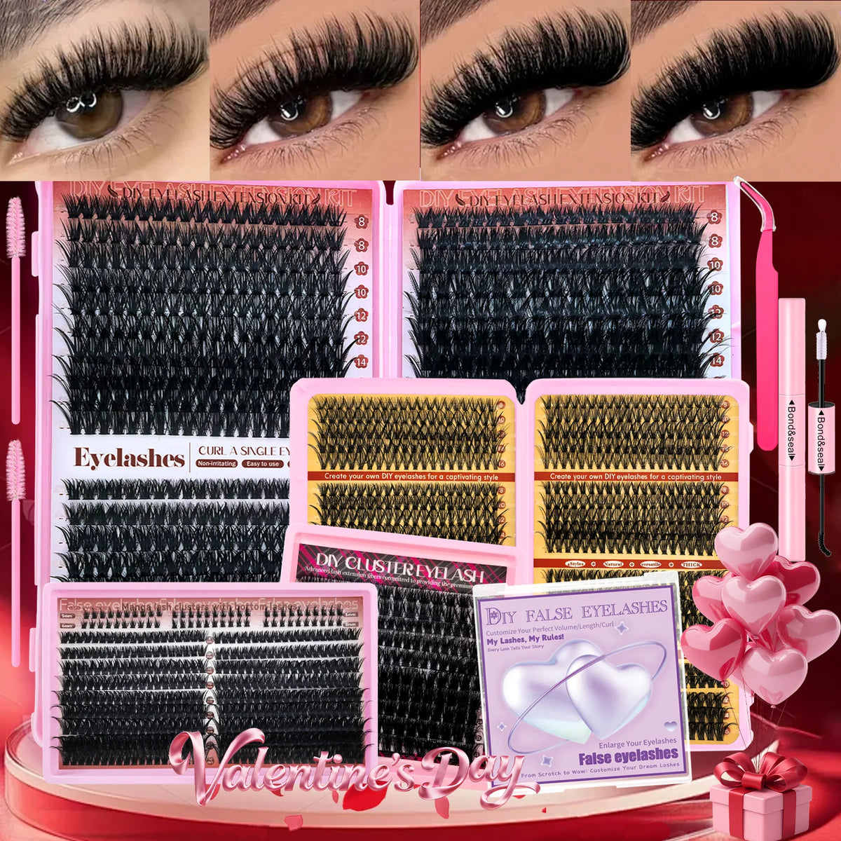 170/400/402/800PCS Eyelash Cluster Kit Multiple Combination 4.5   250 Reviews   ౹   2,000+ sold From Natural to Dense Mixed Density Daily Makeup Party & Dramatic