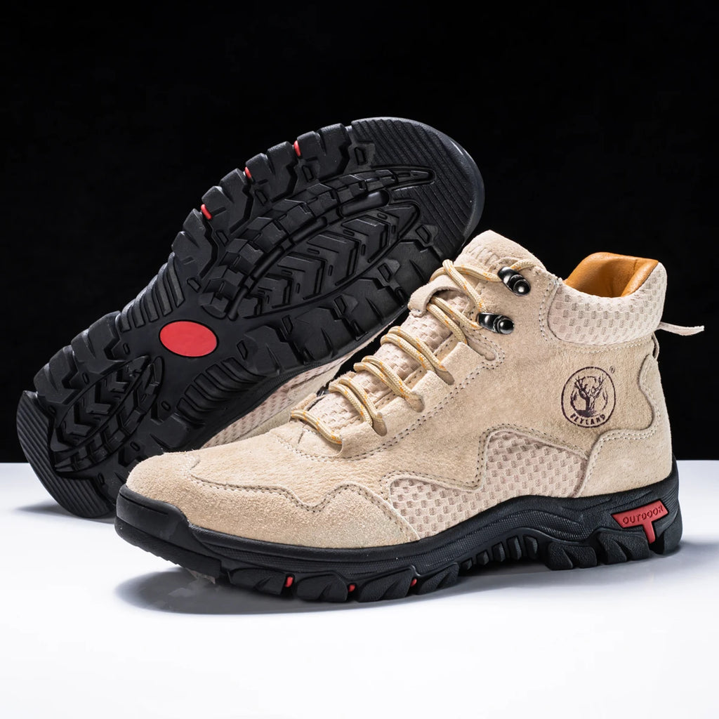 FLYLAND Men's Fashion Sneakers Chukka Boots Breathable Daily Casual Work Office Shoes