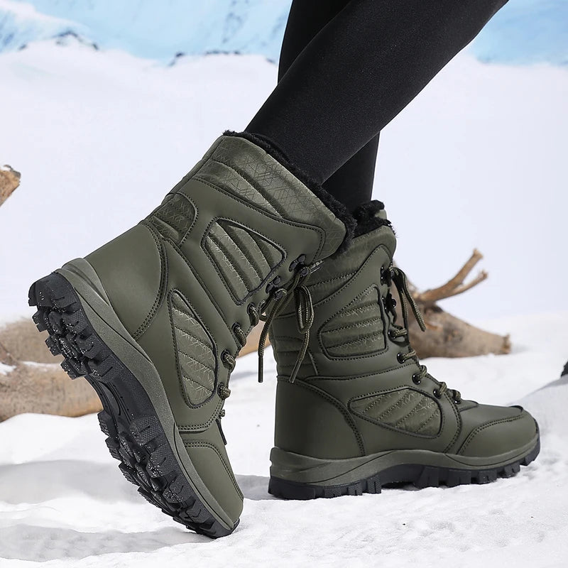 36(US 6) 37(US 6.5) 38(US 7) 39(US 7.5) 40(US 8) 41(US 9) 42(US 9.5) 43(US 10) Product Winter Women Snow Boot High-top Waterproof Ankle Boots Ladies Thick Plus Warm Snow Hiking Boots Outdoor Cotton Shoes Sneakers