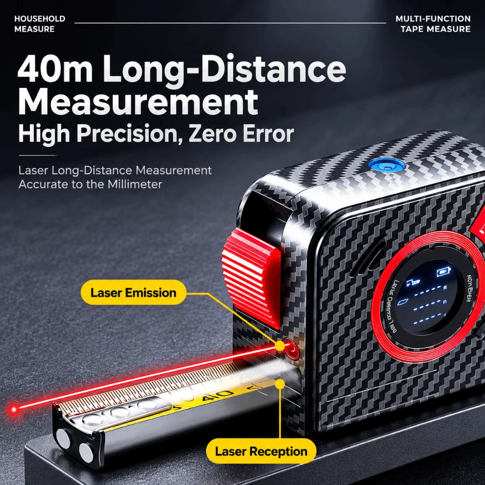 3 in 1 5 Meter Tape Measure Drop Proof Thick Shell Distance Meter High Precise Strong Magnet Hand Survey Gear Warehouse Stock