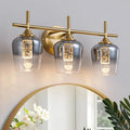 3-Light LED Bathroom Vanity Light Fixtures 2700K 4500K Color Temperature Adjustment Suitable for Bathroom Mirrors Living Rooms