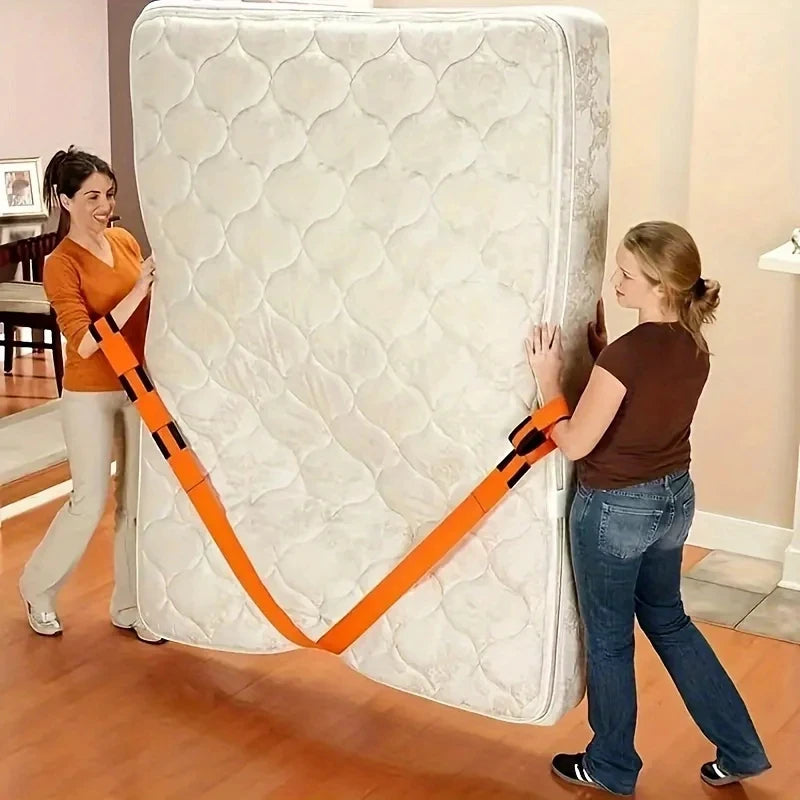1/2PC Furniture Electrical Handling Straps Labor-saving Lift Straps for Carrying Heavy Objects Reusable Move Carrying Strap Tool