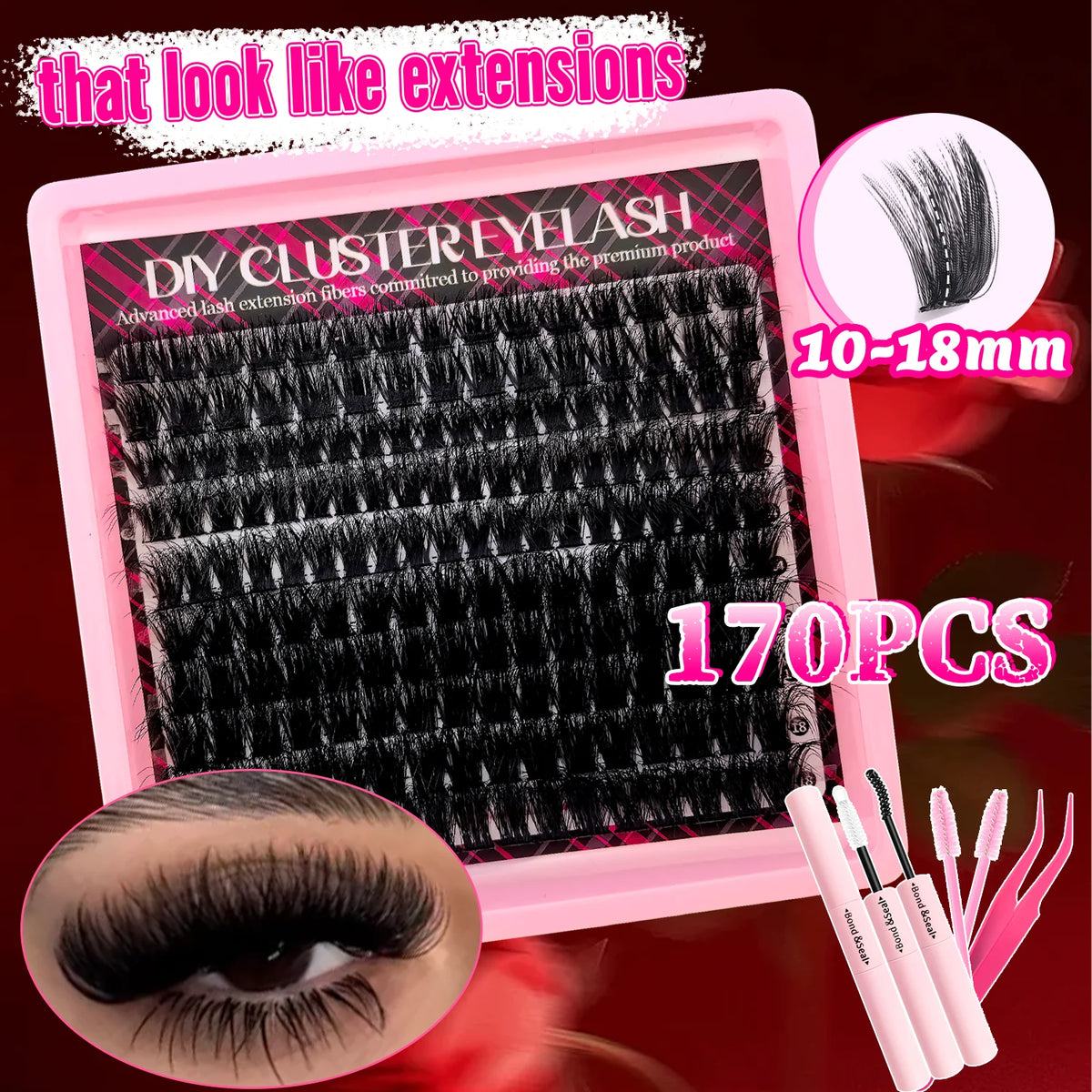 170/400/402/800PCS Eyelash Cluster Kit Multiple Combination 4.5   250 Reviews   ౹   2,000+ sold From Natural to Dense Mixed Density Daily Makeup Party & Dramatic