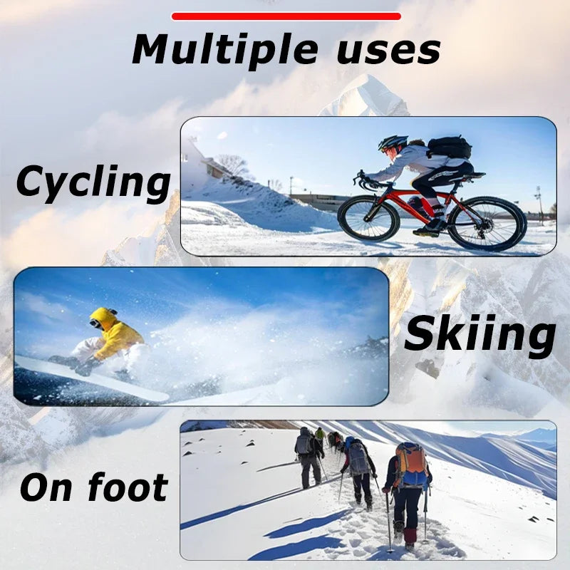 Winter Warm Gloves Touch Screen Windproof Non Slip Cold-proof Cycling Gloves Outdoor Men's Women's Running Hiking Skiing Gloves
