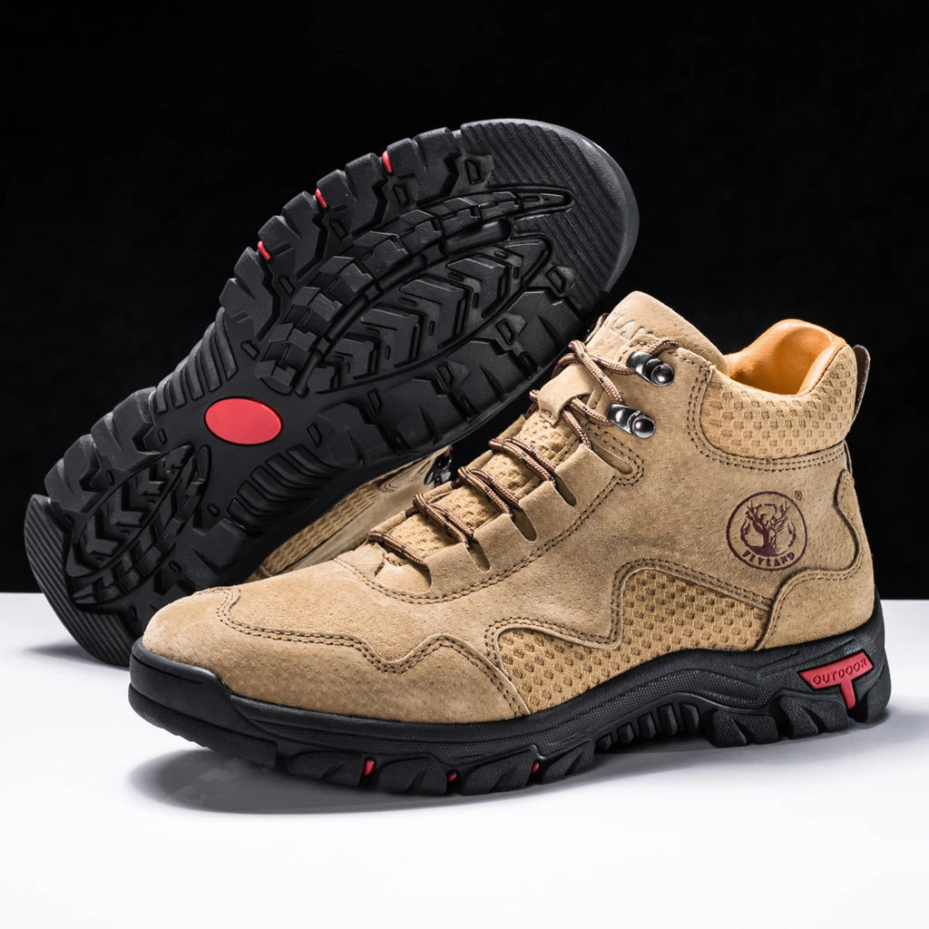 FLYLAND Men's Fashion Sneakers Chukka Boots Breathable Daily Casual Work Office Shoes