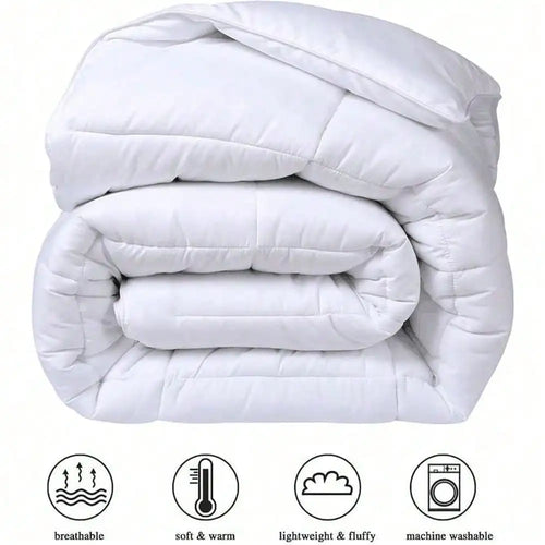 All Season  Comforter - Fluffy Down Alternative Comforter - Quilted Duvet Insert Arm Luxury Hotel Comforter