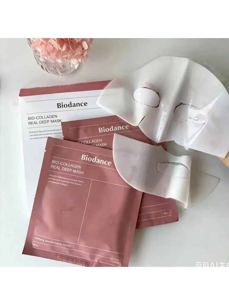BIODANCE Bio-Collagen Hydrating Gel Mask Nighttime Moisturizing Deep Hydration Improving Elasticity Oil-control Foam Cleanser
