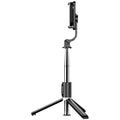 40 inch Retractable Selfie Stick Professional floor tripod for live streaming, with wireless remote, 360° rotation, stable anti-