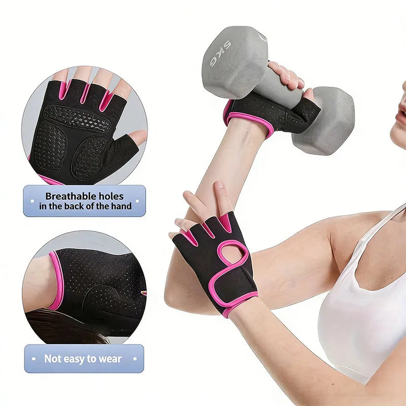 Gym Gloves Fitness Weight Lifting Gloves Body Building Training Sports Exercise Cycling Sport Workout Glove for Men Women