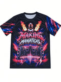 SIZE MEDIUM  MULTICOLOR SHORT SLEEVE T - SHIRT CHICAS MAKINGMANIATICAS