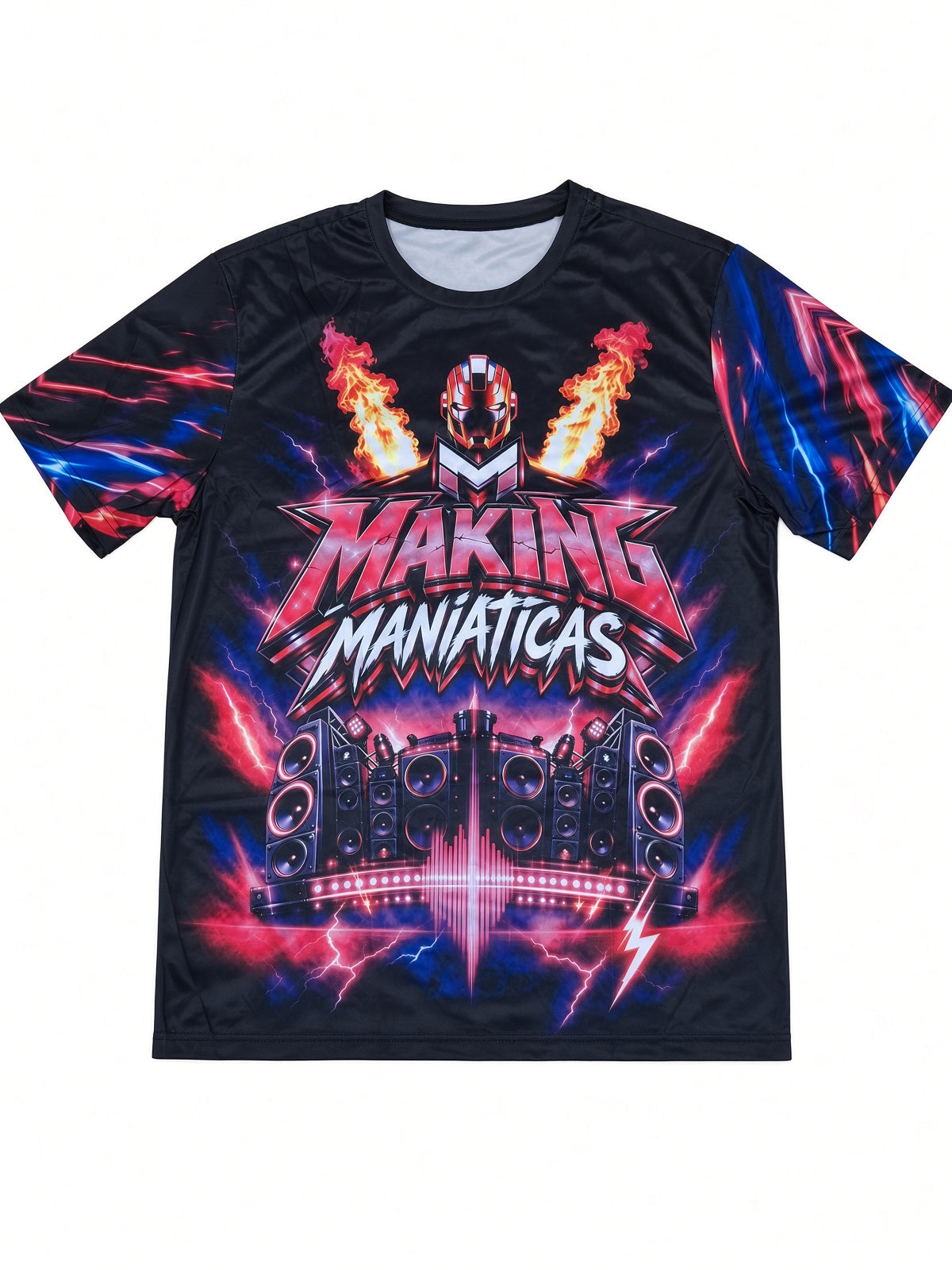 SIZE LARGE MULTICOLOR SHORT SLEEVE T - SHIRT CHICAS MAKINGMANIATICAS